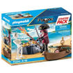 Picture of Playmobil Starter Pack Pirate with Rowing Boat